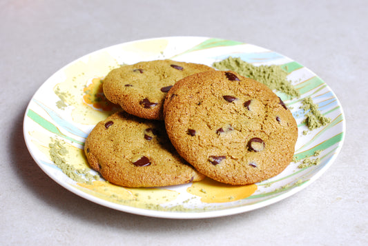 Matcha Macadamia No Sugar Added Chocolate Chip Keto GF Cookies